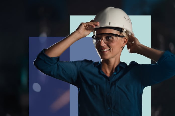 A contractor smiles on a site