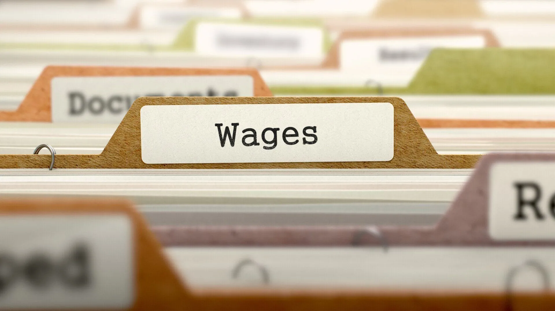 Payroll Compliance Folders Labelled Wages